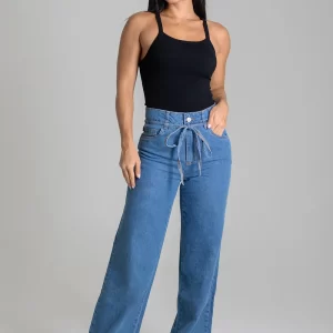 Calça Jeans Wide Leg